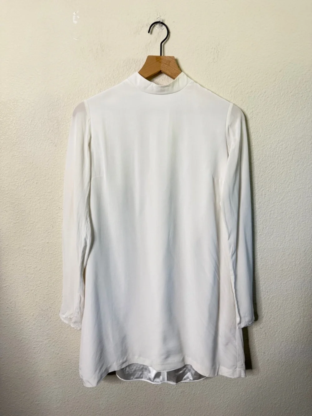 Daughters of Simone GaGa- 60s Mod Mini Wedding Dress Silk Womens Size L